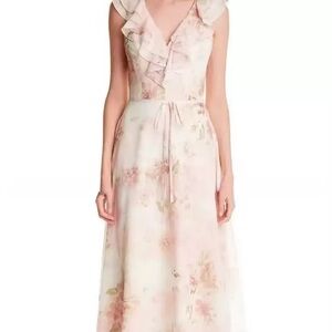 Floral Pink Maxi Dress